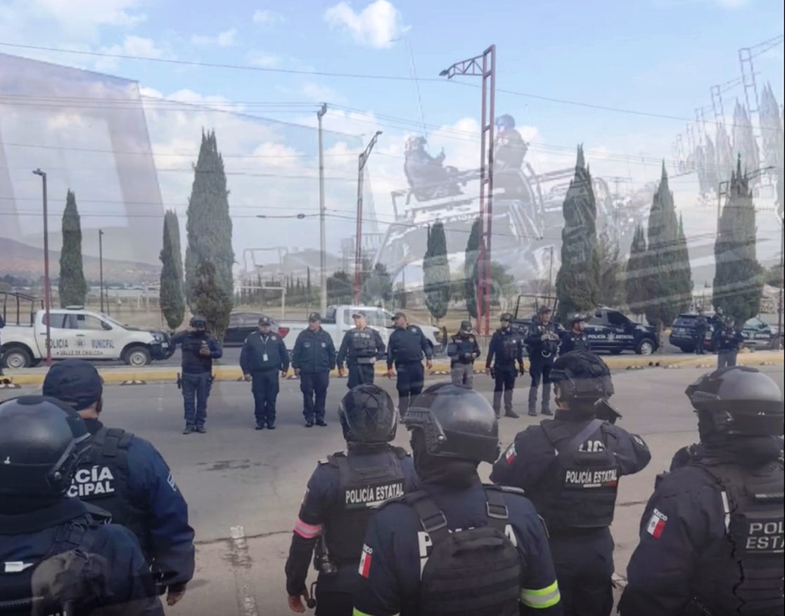 En Valle de Chalco Se refuerza seguridad con operativo del Mando Unificado en la Zona Oriente.